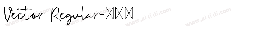Vector Regular字体转换